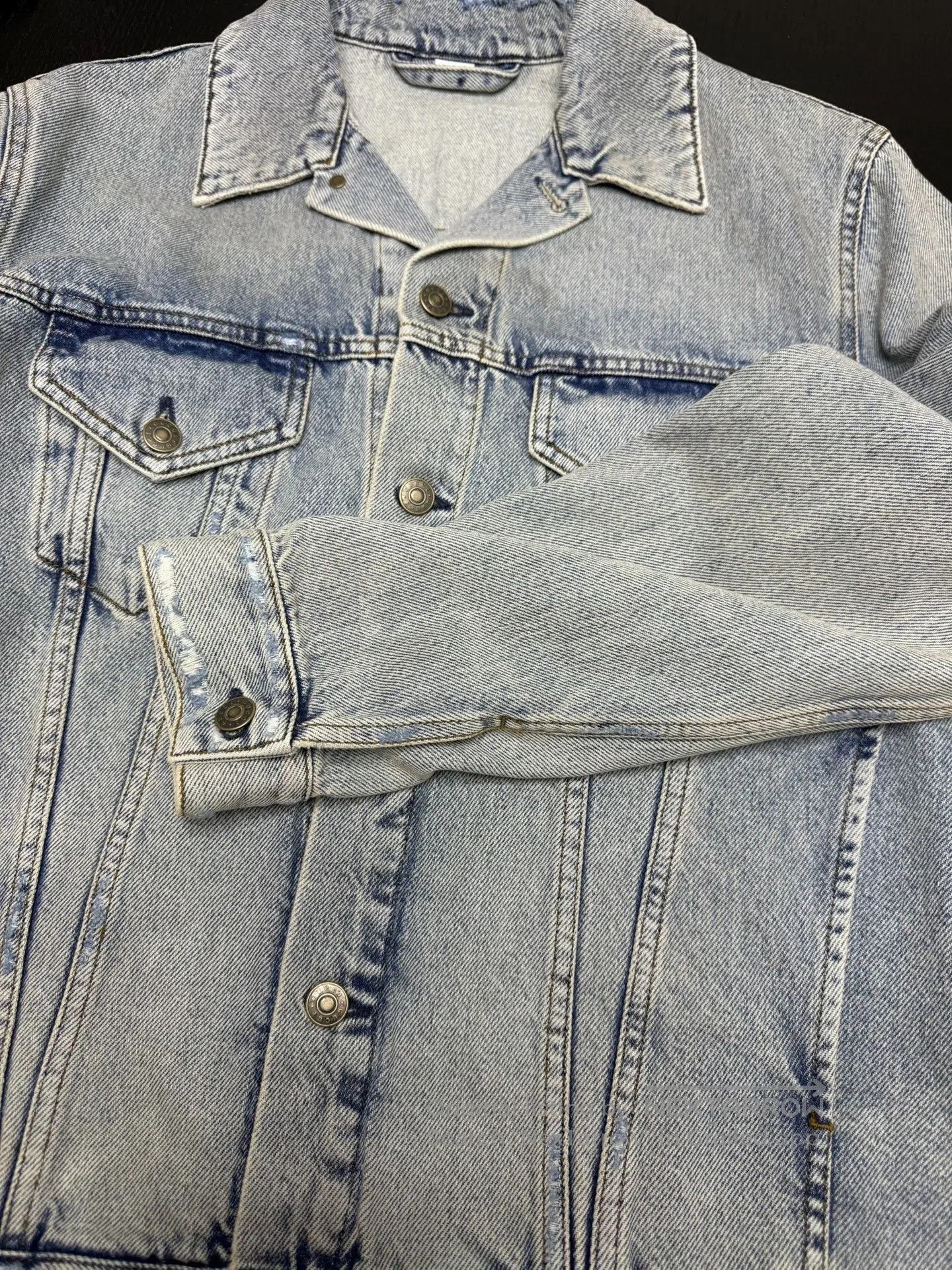 Gucci Gucci GG Flocked Teddy Bear Denim Jacket. Size US S / EU 44-46 / 1 - 4 Thumbnail