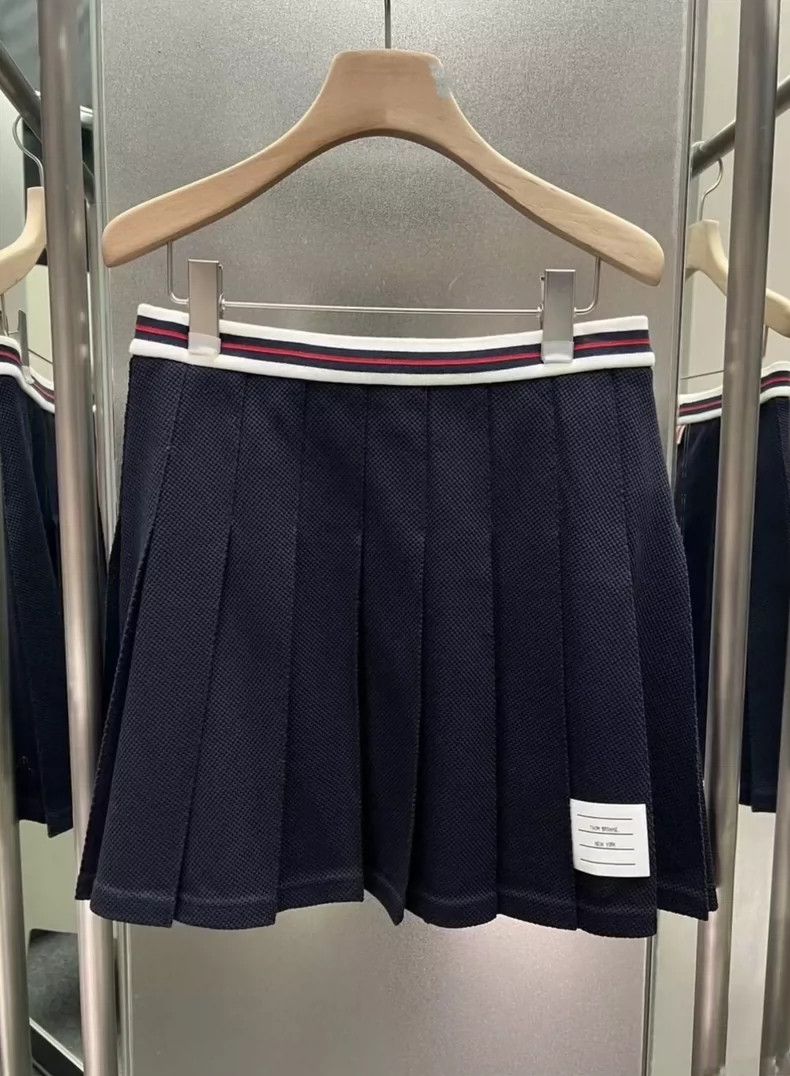 Thom Browne THOM BROWNE Pleated Skirt in Dark Blue - dmc Size US 38 / EU 54 - 1 Thumbnail
