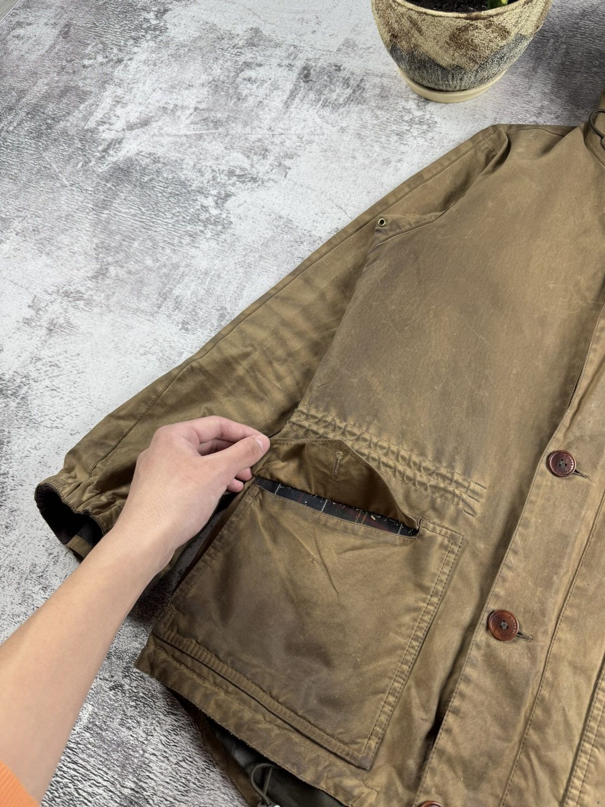 Barbour Men Barbour Dept B Summer Parka Olive 90S Small Jacket Coat Size US S / EU 44-46 / 1 - 11 Thumbnail
