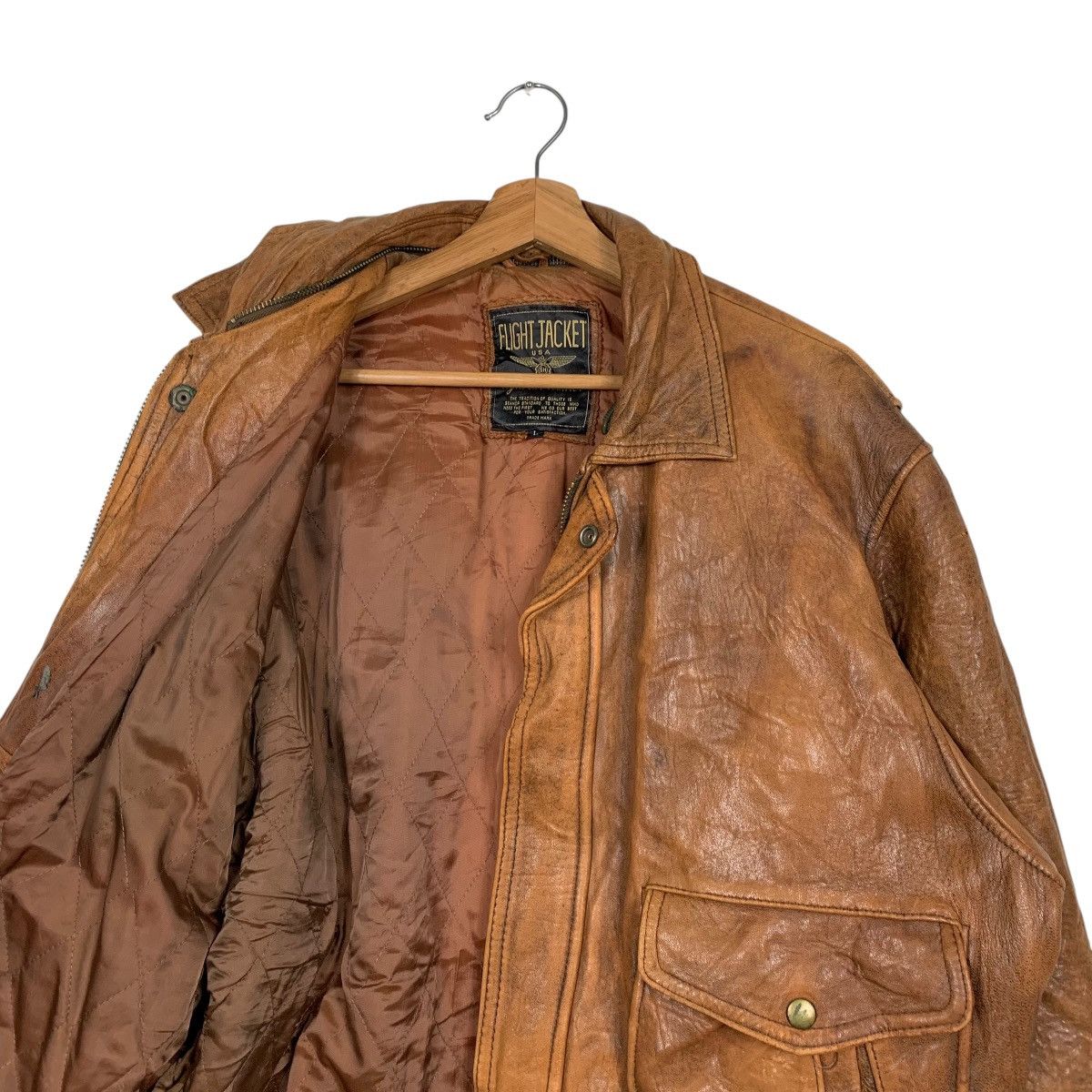 Japanese Brand Japanese Brand Jtylwear Leather Flight Jacket Size US L / EU 52-54 / 3 - 10 Thumbnail