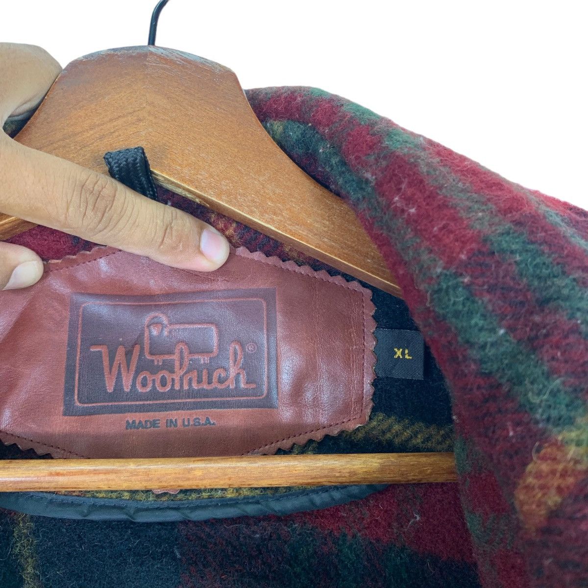 Vintage × Woolrich Woolen Mills Vintage 80s Woolrich Woolen Mills Tartan Wool Button Jacket Size US XL / EU 56 / 4 - 5 Thumbnail