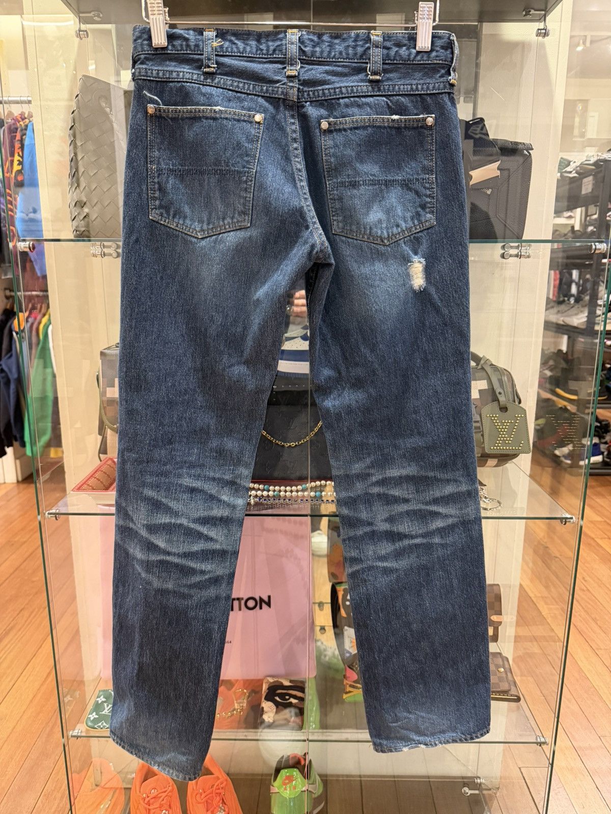 Number (N)ine Number (N)ine Patch Denim Jeans Size US 30 / EU 46 - 2 Thumbnail