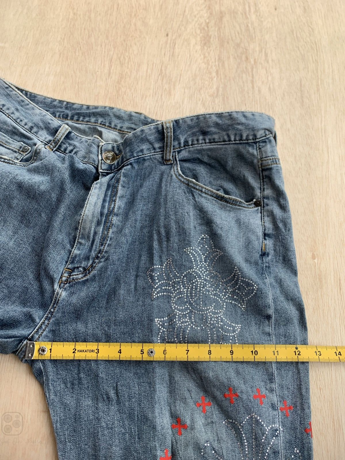 Hysteric Glamour × Japanese Brand Chrome Hearts Style By Hydrogen Design Pants Size US 35 - 11 Thumbnail