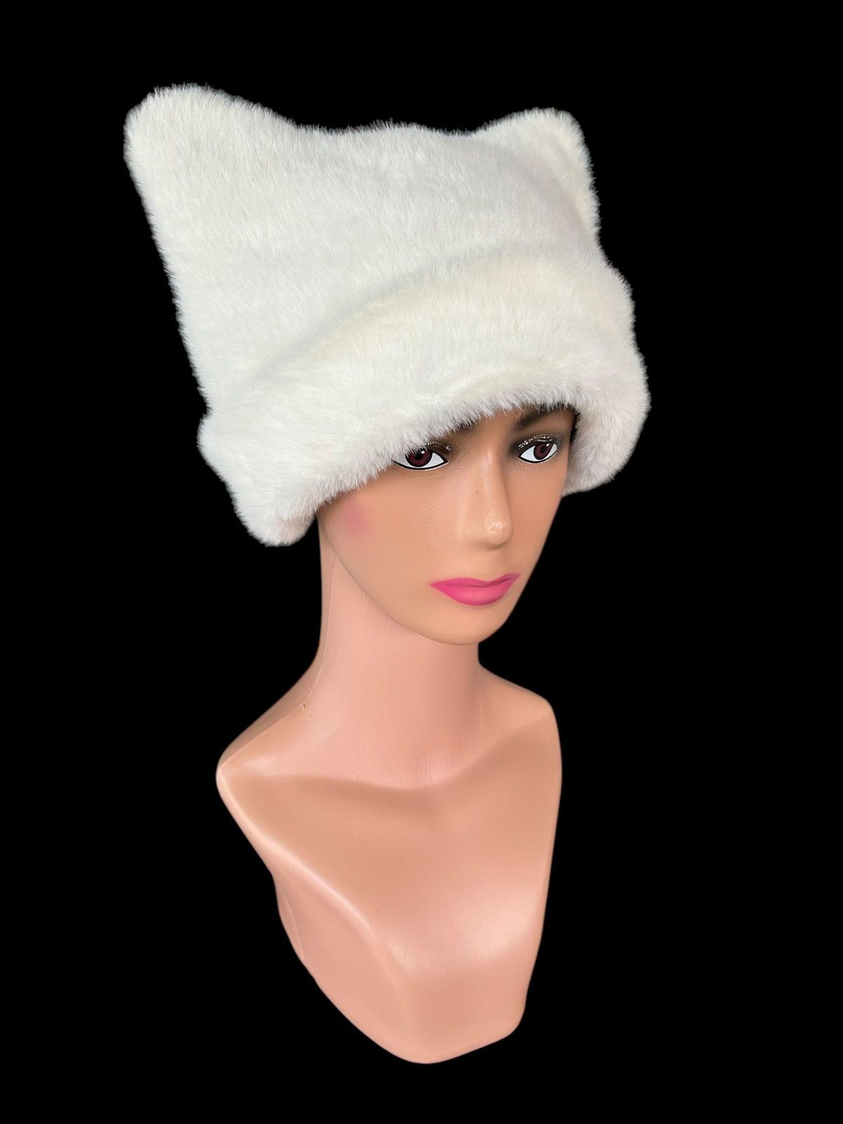 Japanese Brand × Kapital × Vintage Japanese Punk Bondage Style Fur Horn Beanie Hats Size ONE SIZE - 4 Thumbnail