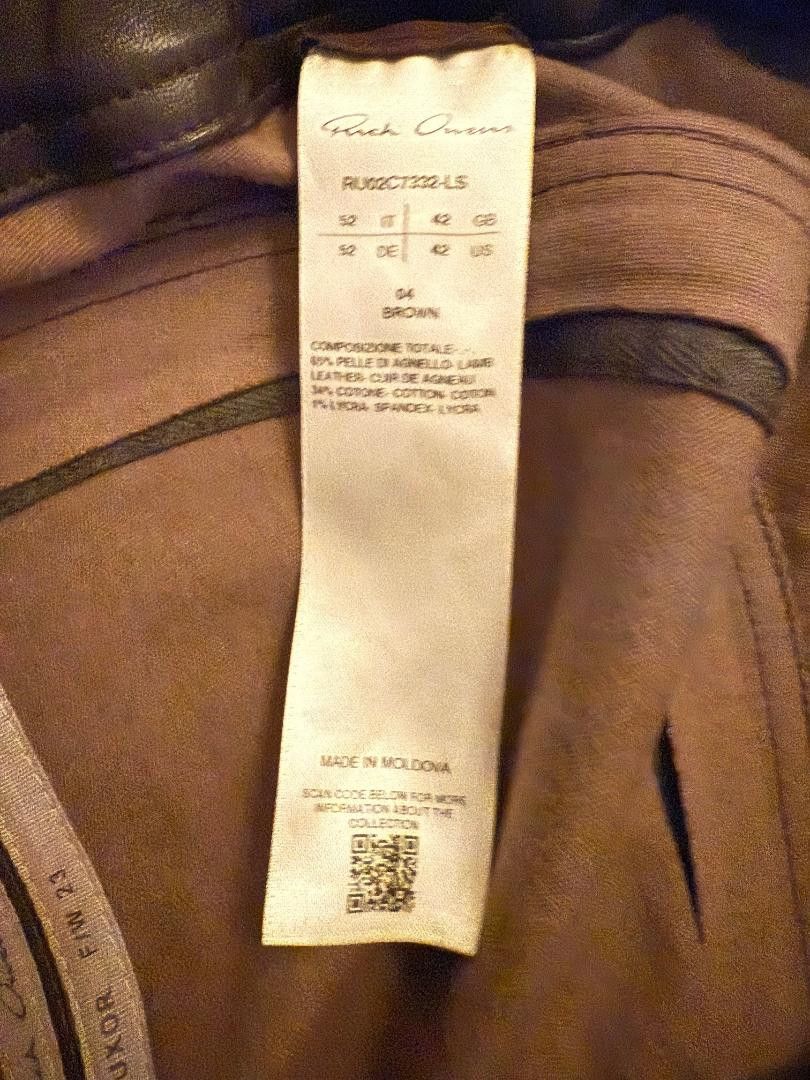Rick Owens Rick Owens Gary Leather Pants Size US 33 - 4 Thumbnail