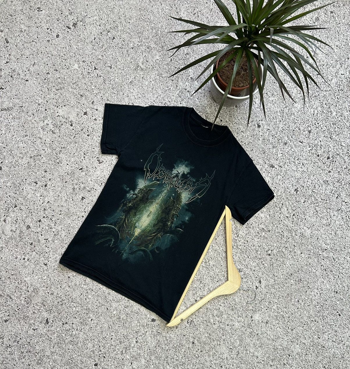 Band Tees × Vintage Vintage 2000’s Obscura Rock Band Retro T-Shirt Y2K Hype Size US S / EU 44-46 / 1 - 1 Thumbnail