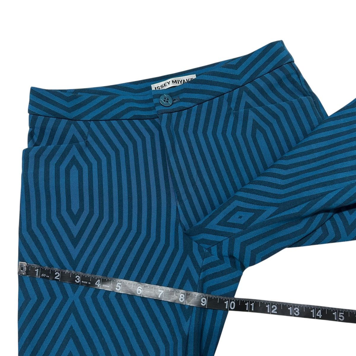 Issey Miyake 748 ISSEY MIYAKE pants trousers women’s blue Size 27" / US 4 / IT 40 - 12 Thumbnail