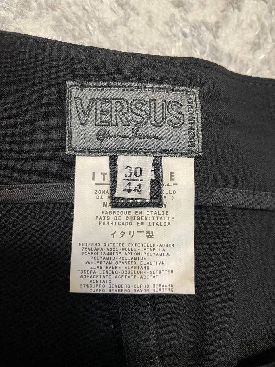 Versace Versus Versace Black Wool Trousers Pants Made in Italy Size US 30 / EU 46 - 14 Thumbnail