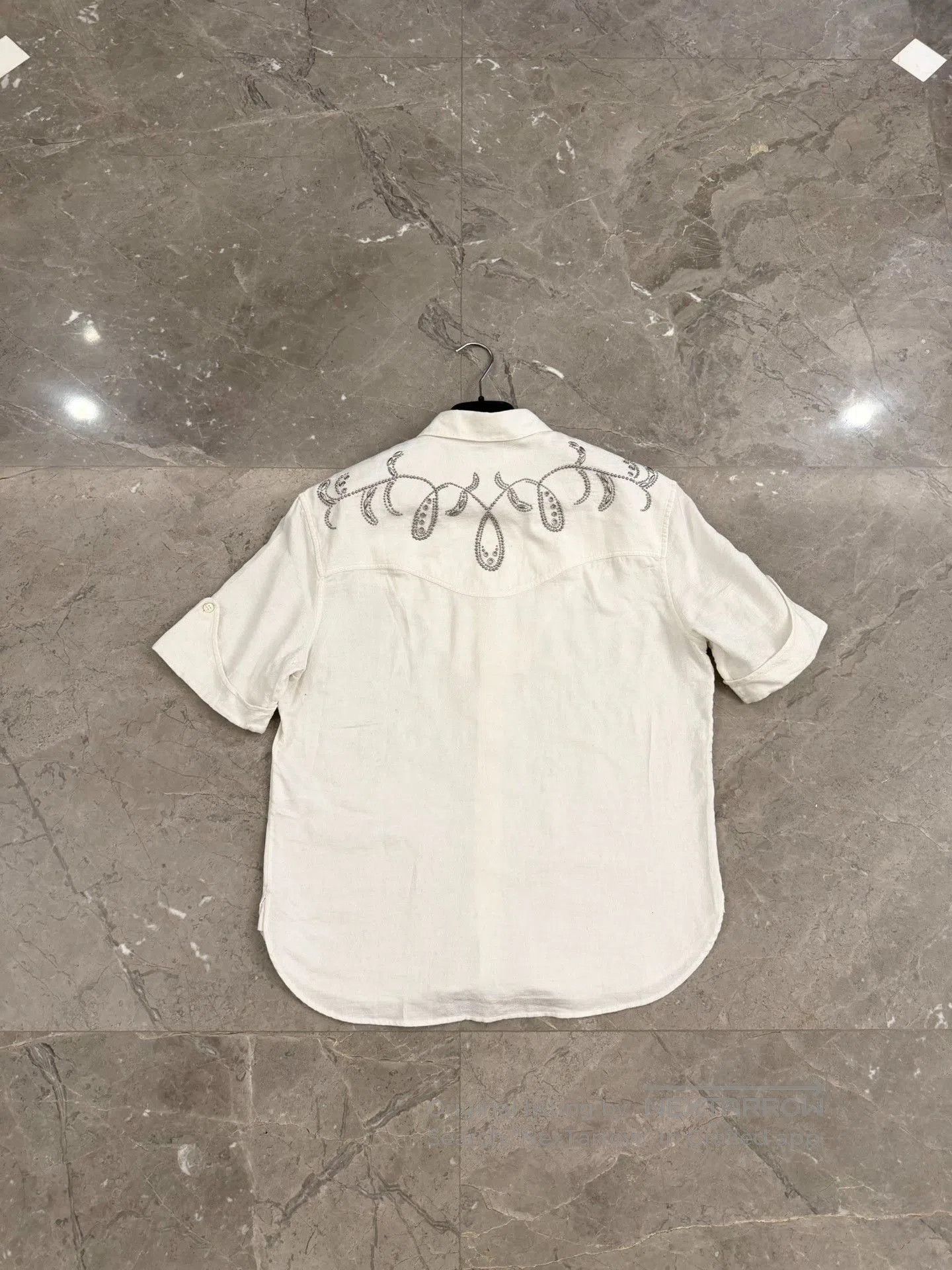 Saint Laurent Paris Saint Laurent White Embroidered Short. Size US XXS / EU 40 - 2 Thumbnail