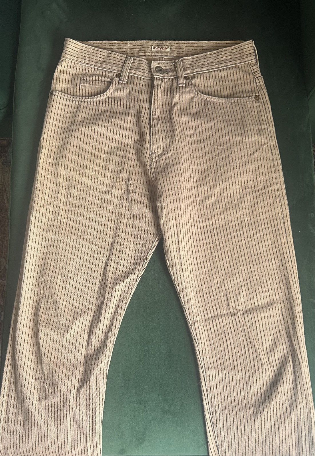 Kapital Kapital Striped Denim Pants Size US 32 / EU 48 - 1 Thumbnail
