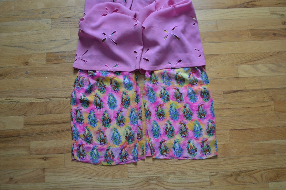 Versace Istante by Gianni Versace Early 1990s Layered Cutout Pants Size 28" / US 6 / IT 42 - 6 Thumbnail