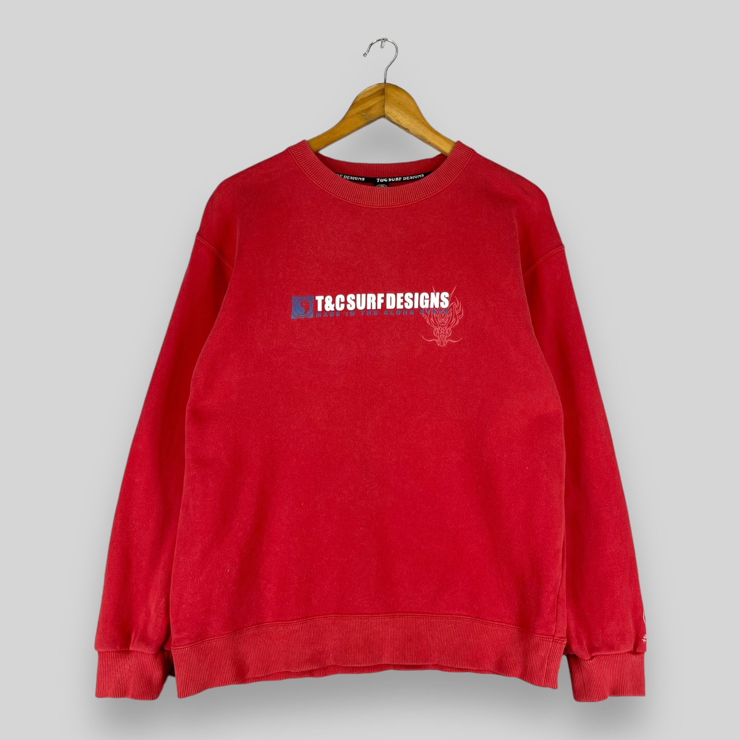 Japanese Brand × Vintage Vintage T&C Surf Design Back Hit Logo Printed Sweatshirt Size US M / EU 48-50 / 2 - 4 Thumbnail