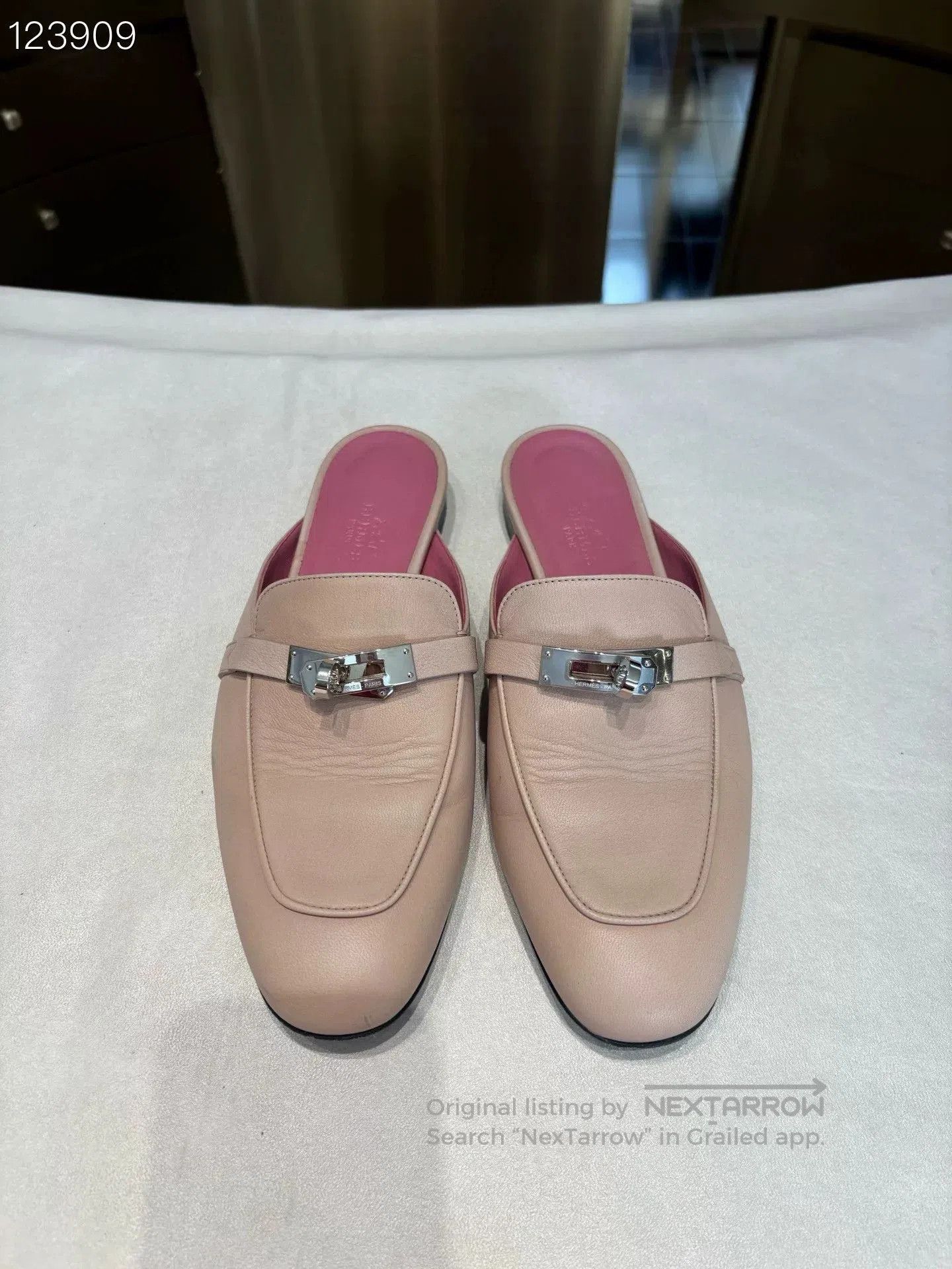 Hermes Hermès Kelly Pink Mule Slippers. Size US 7 / IT 37 - 1 Thumbnail