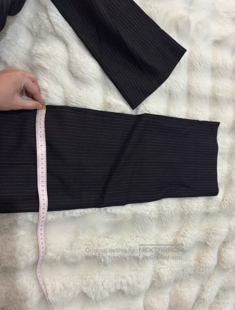 Saint Laurent Paris Saint Laurent Paris Double Pleat Striped Trousers Size US 34 / EU 50 - 9 Thumbnail