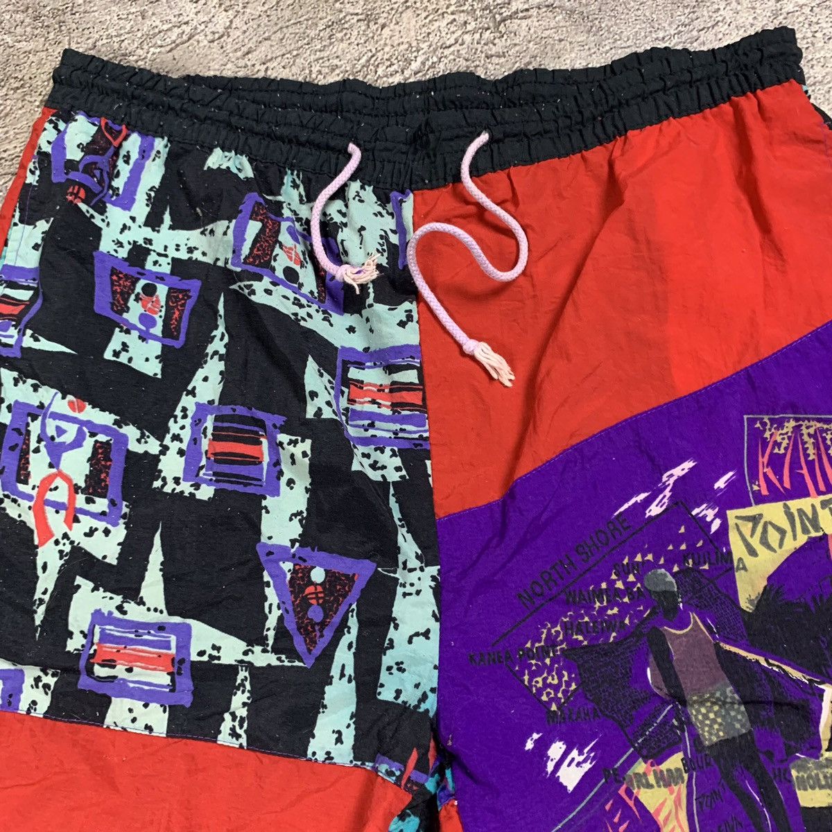 Vintage Vintage Y2K Baggy Swim Shorts Rave Graphic Streetwear 36 Size US 36 / EU 52 - 3 Thumbnail