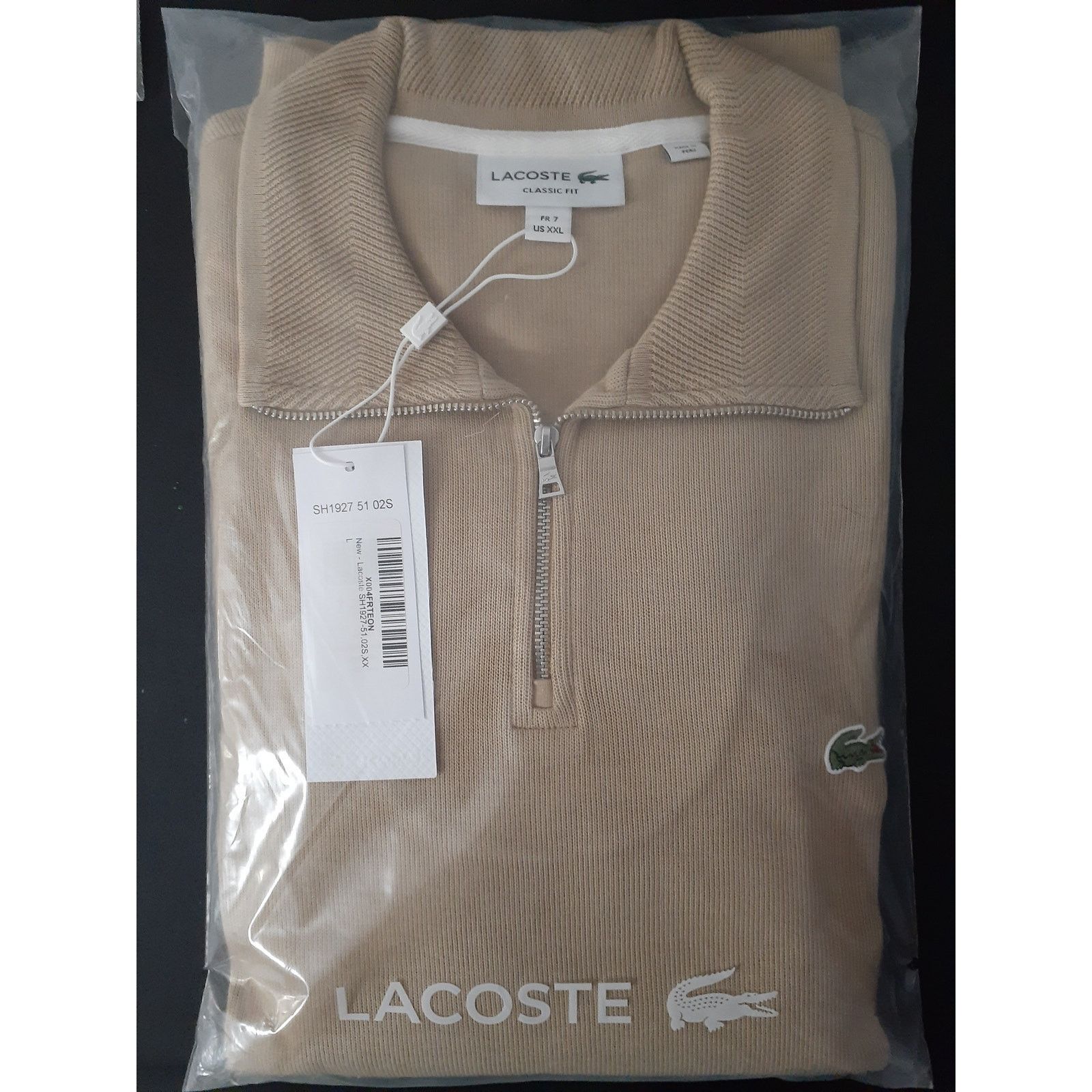 Lacoste Lacoste Men's Long Sleeve Quarter Zip Cotton Sweatshirt 2XL Size US XXL / EU 58 / 5 - 2 Thumbnail