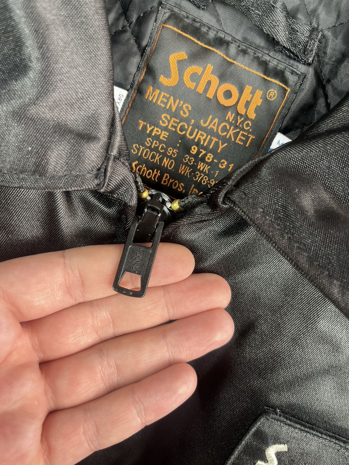 Schott Schott Vintage Bomber Jacket Cropped Boxy Patch Japanese Y2K Size US XL / EU 56 / 4 - 2 Thumbnail
