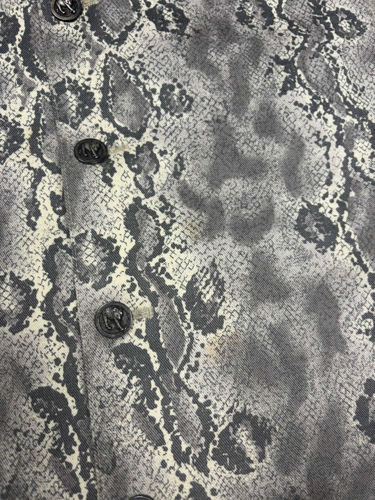 Versace Vintage 1990s Versus Gianni Versace Snake Print Animal Vest Size US M / EU 48-50 / 2 - 7 Thumbnail