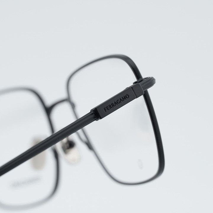 Salvatore Ferragamo Salvatore Ferragamo SF2231 002 Eyeglasses Black 53mm Square Size ONE SIZE - 4 Thumbnail
