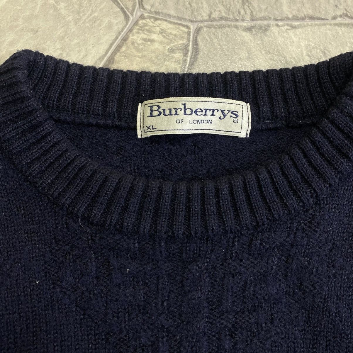 Burberry Burberry sweater big logo Blue Size US XL / EU 56 / 4 - 6 Thumbnail