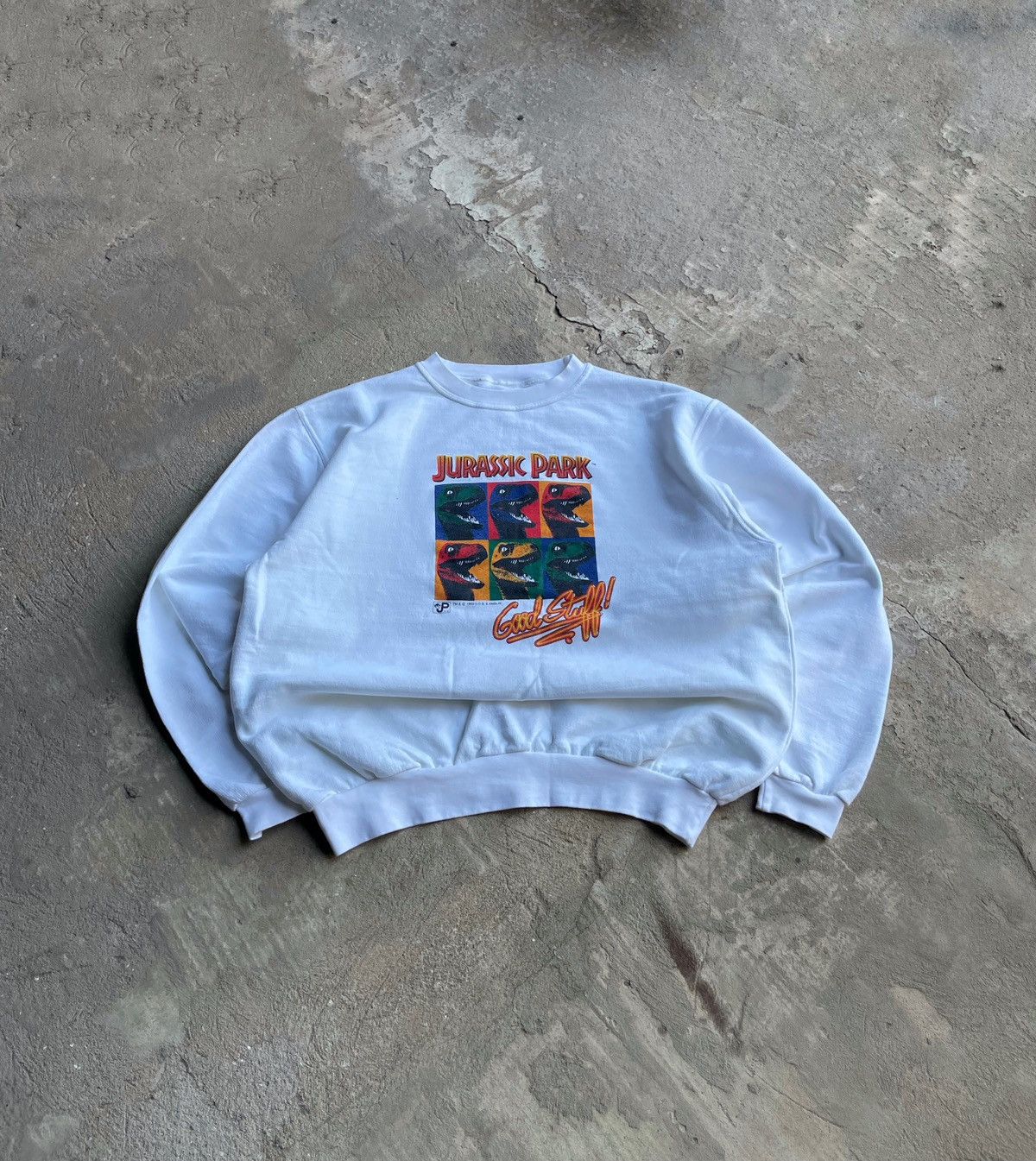 Universal Studios × Vintage Vintage Boxy Jurassic Park LSD Good Stuff Sweatshirt 1993 Size US M / EU 48-50 / 2 - 1 Thumbnail