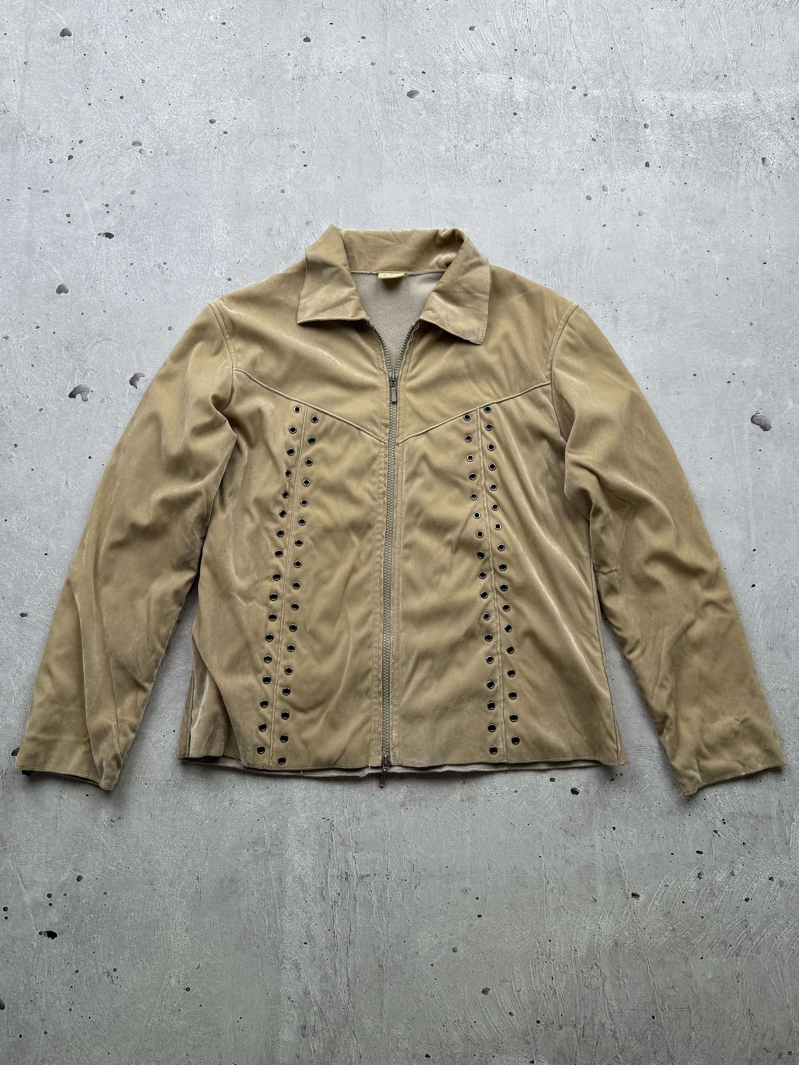 Japanese Brand × Vintage Vintage Velour Japanese Jacket Size L / US 10 / IT 46 - 1 Thumbnail