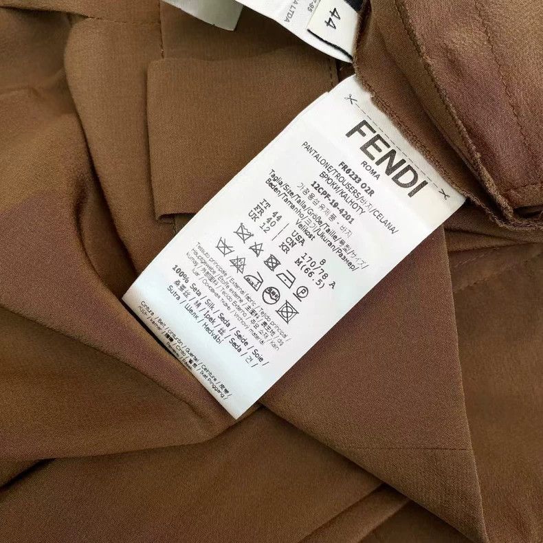 Fendi Fendi Khaki belt logo trousers Size US 28 / EU 44 - 3 Thumbnail