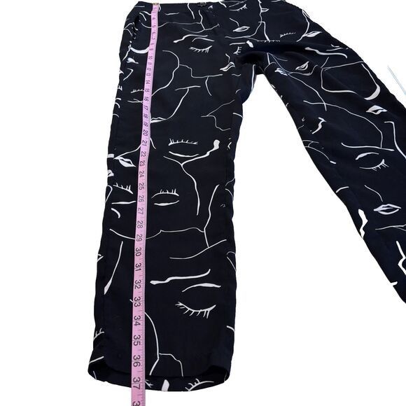 PRINCESS POLLY Princess Polly Women 4 Pants Hi Rise Black Faces Straight Size 27" / US 4 / IT 40 - 13 Thumbnail