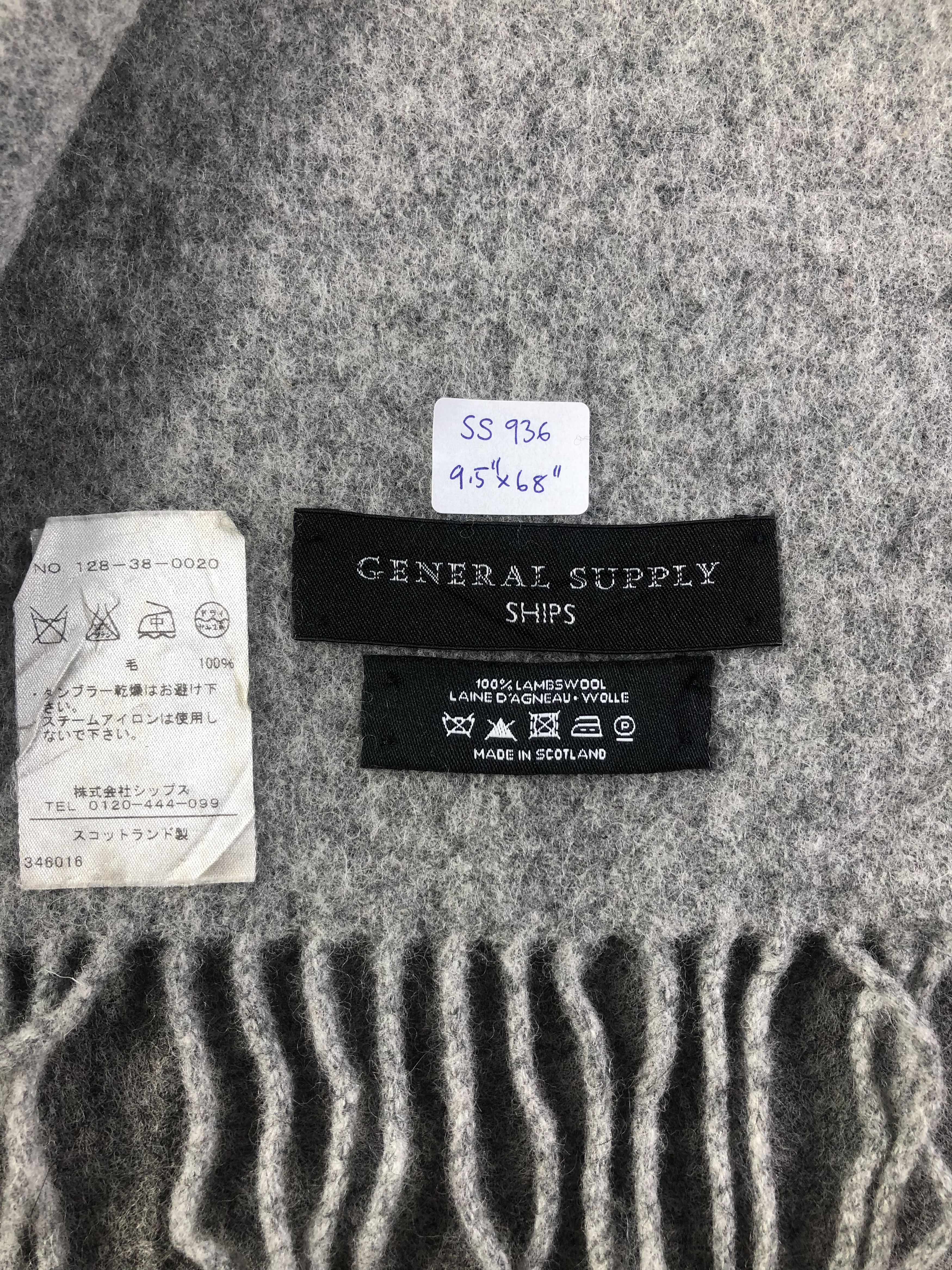 SHIPS Ships Wool Scarf / Muffler / Neckwear Size ONE SIZE - 4 Thumbnail