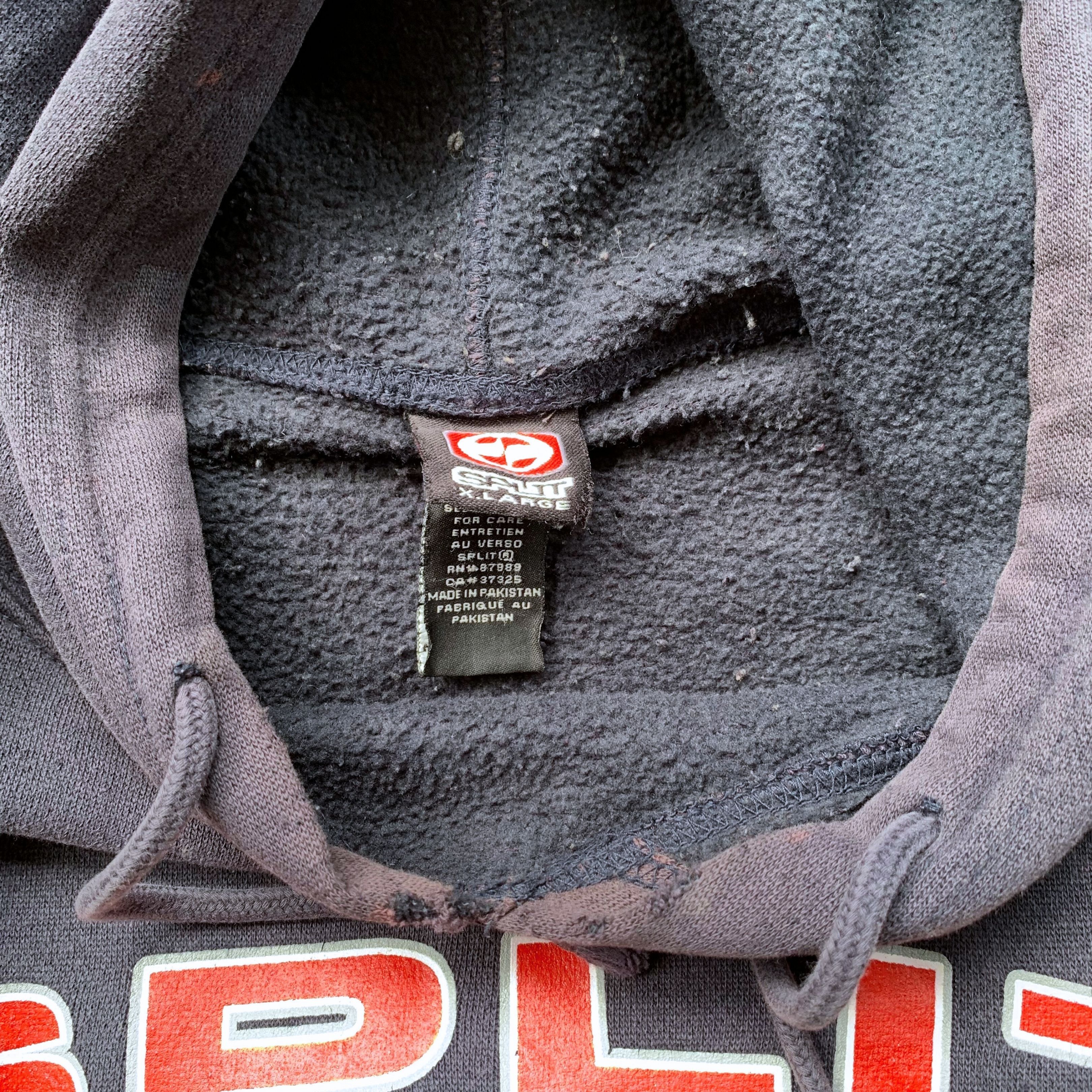 Vintage 1990s Split Skateboards Oversize Vintage Skate Hoodie Size US L / EU 52-54 / 3 - 6 Thumbnail