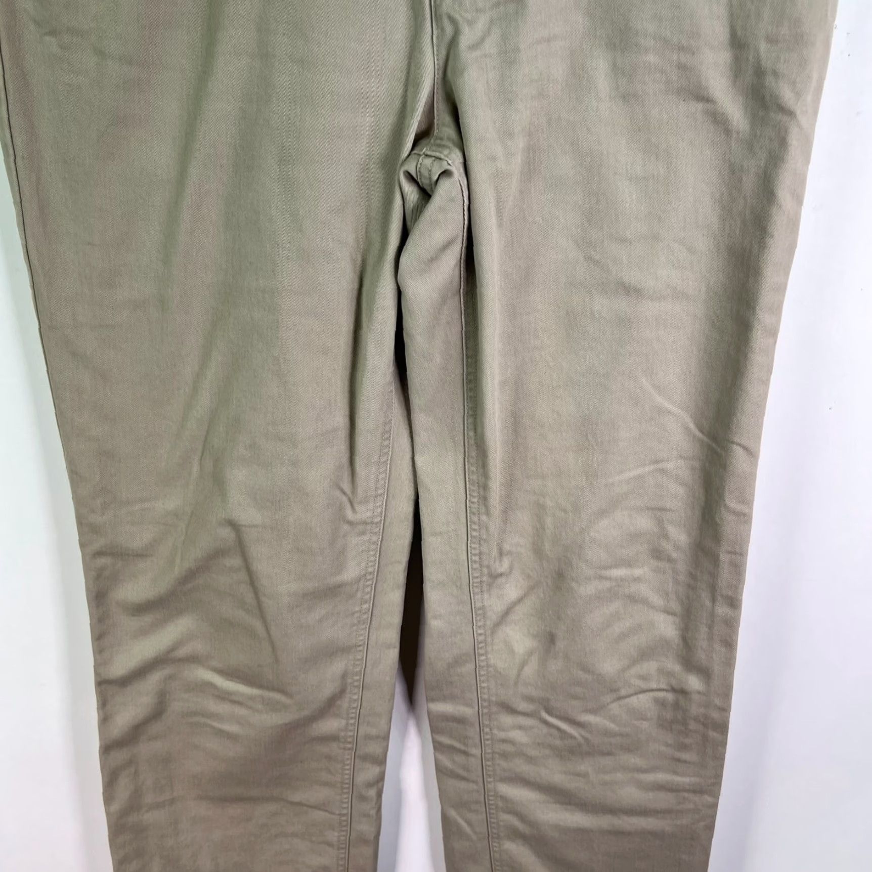 Eddie Bauer VINTAGE Eddie Bauer Lined Twill Pants Women 8 Tall Beige 32x31 Khakis Cuffed Western City Nature 90s Mens? Womens? Size 30" / US 8 / IT 44 - 3 Thumbnail