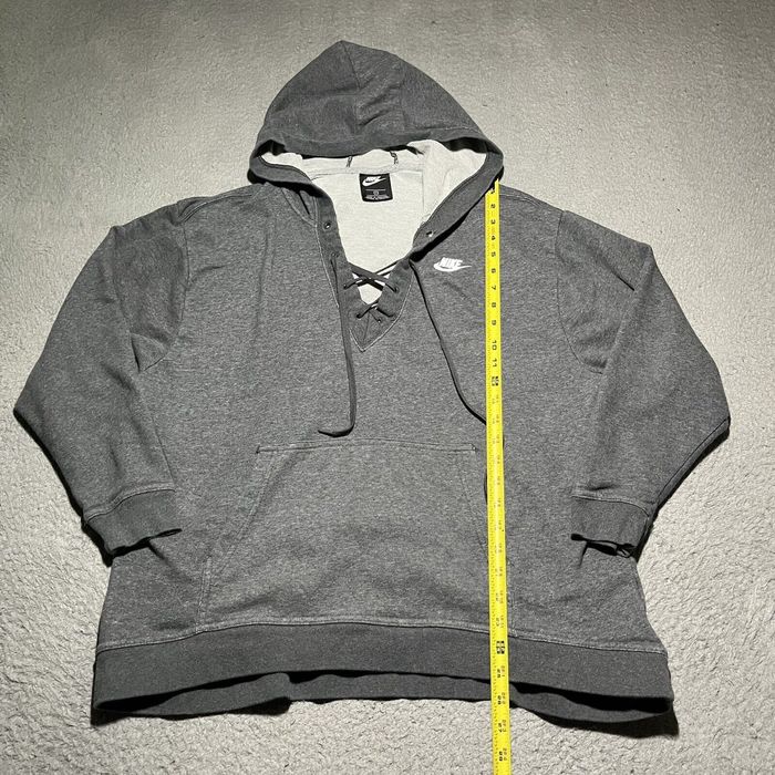 Womens nike discount lace up hoodie