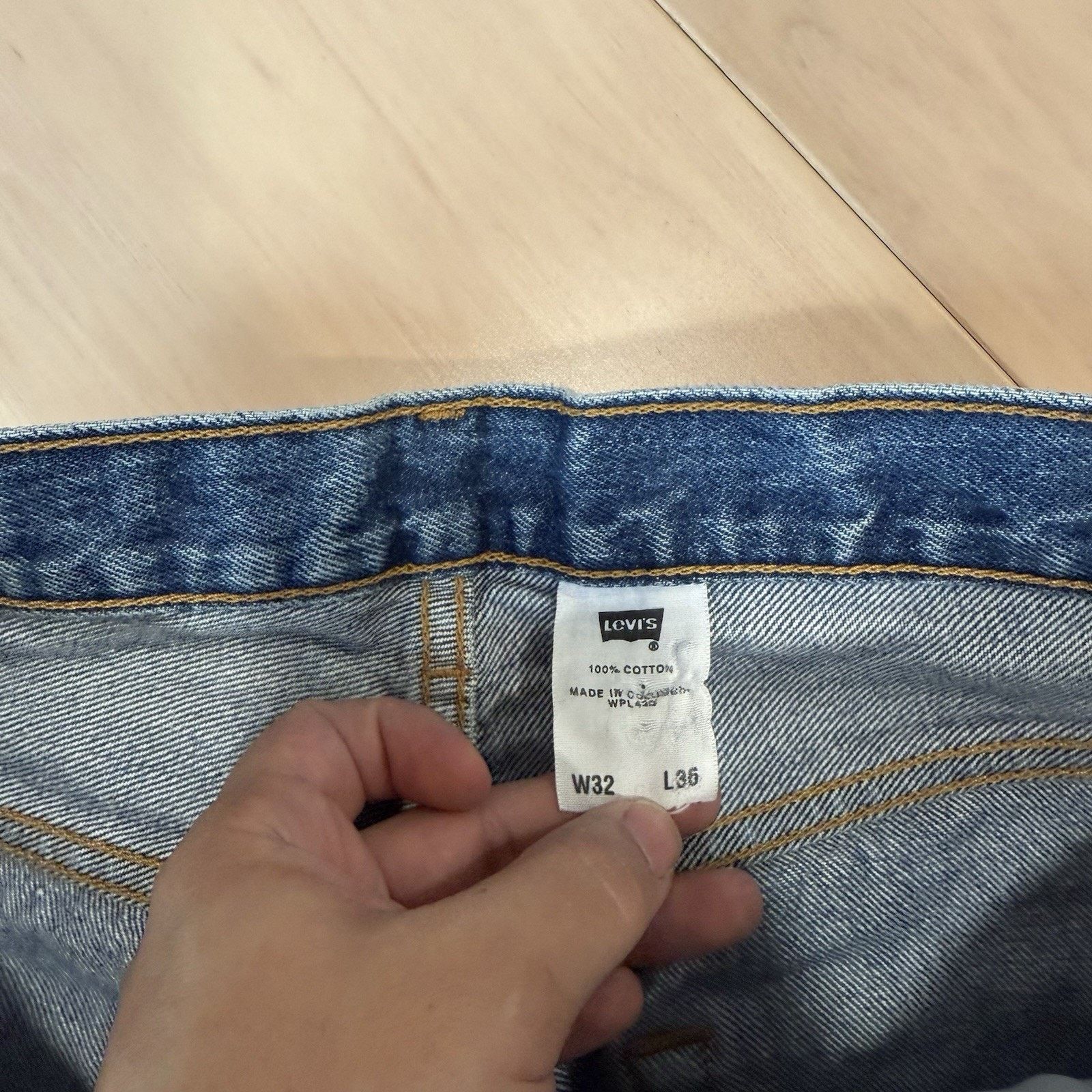 Levi's × Vintage Vintage Levis 501 Jeans 30 Blue Medium Wash Straight Denim Size US 30 / EU 46 - 5 Thumbnail