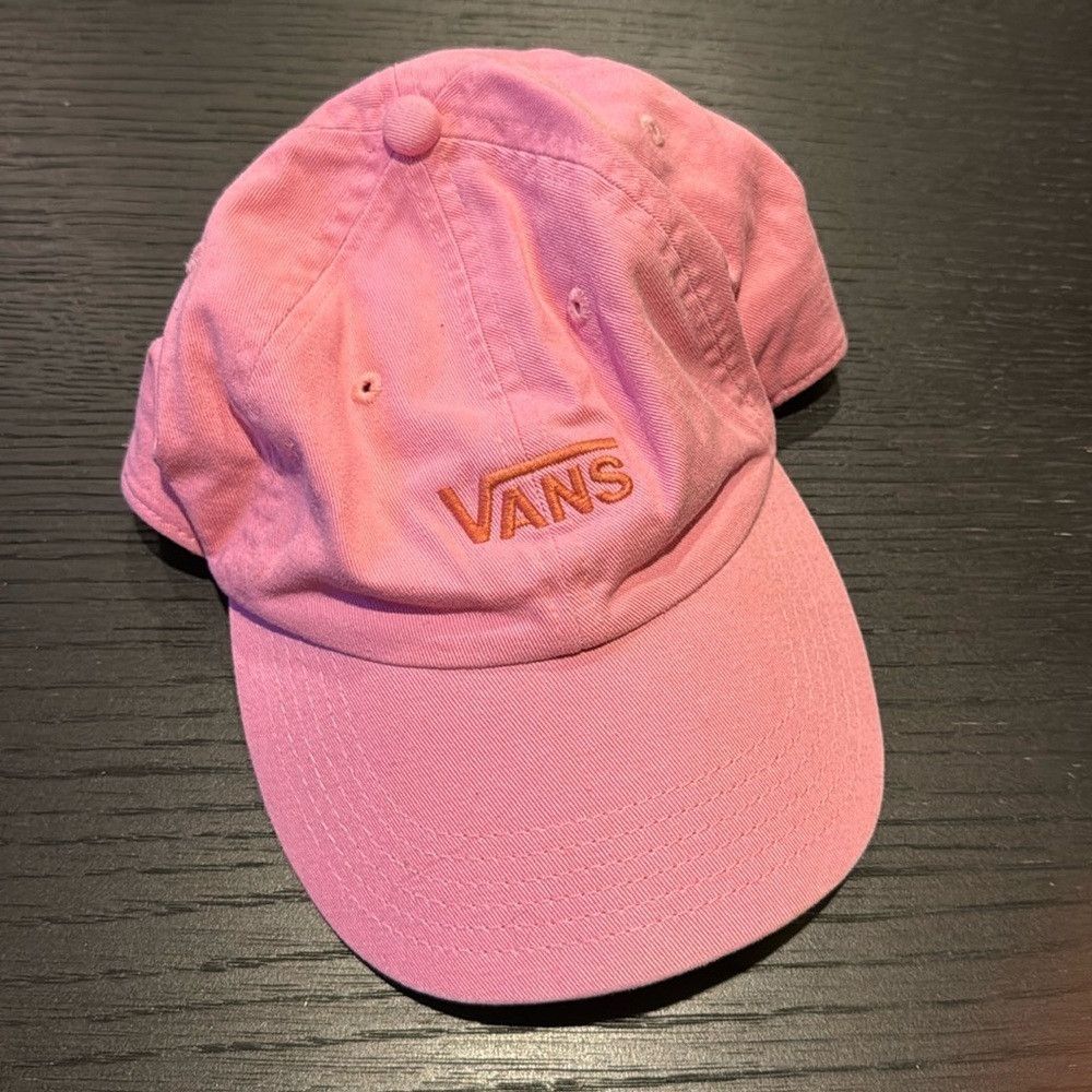 Vans Vans Unisex Hat Pink embroidered logo Outdoor Streetwear Sk Size ONE SIZE - 1 Thumbnail