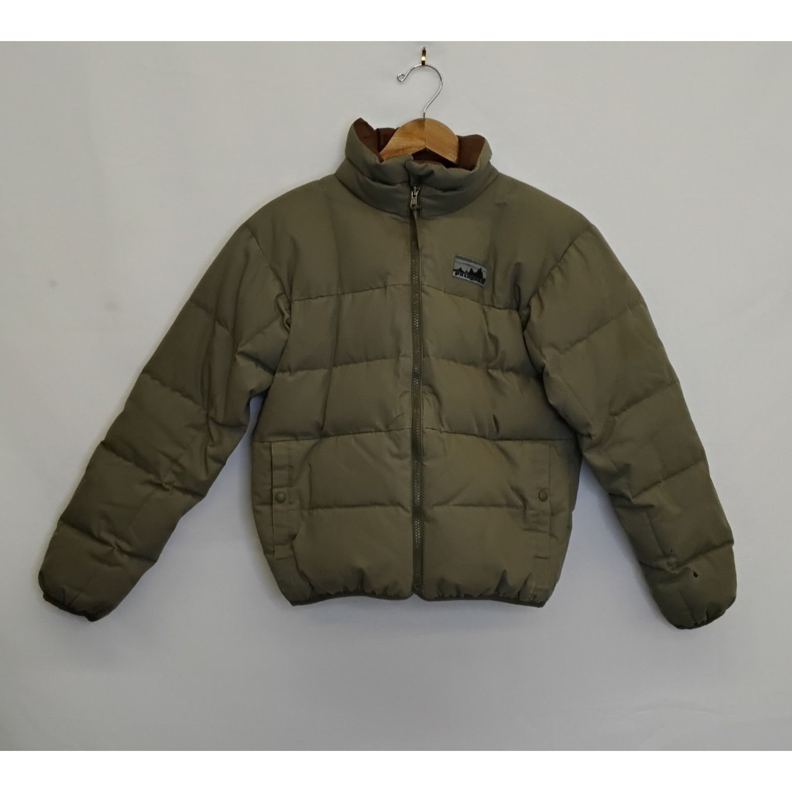 Patagonia Patagonia Down Puffer Jacket Men XXS Army Green Cotton Shell Size US XXS / EU 40 - 2 Thumbnail