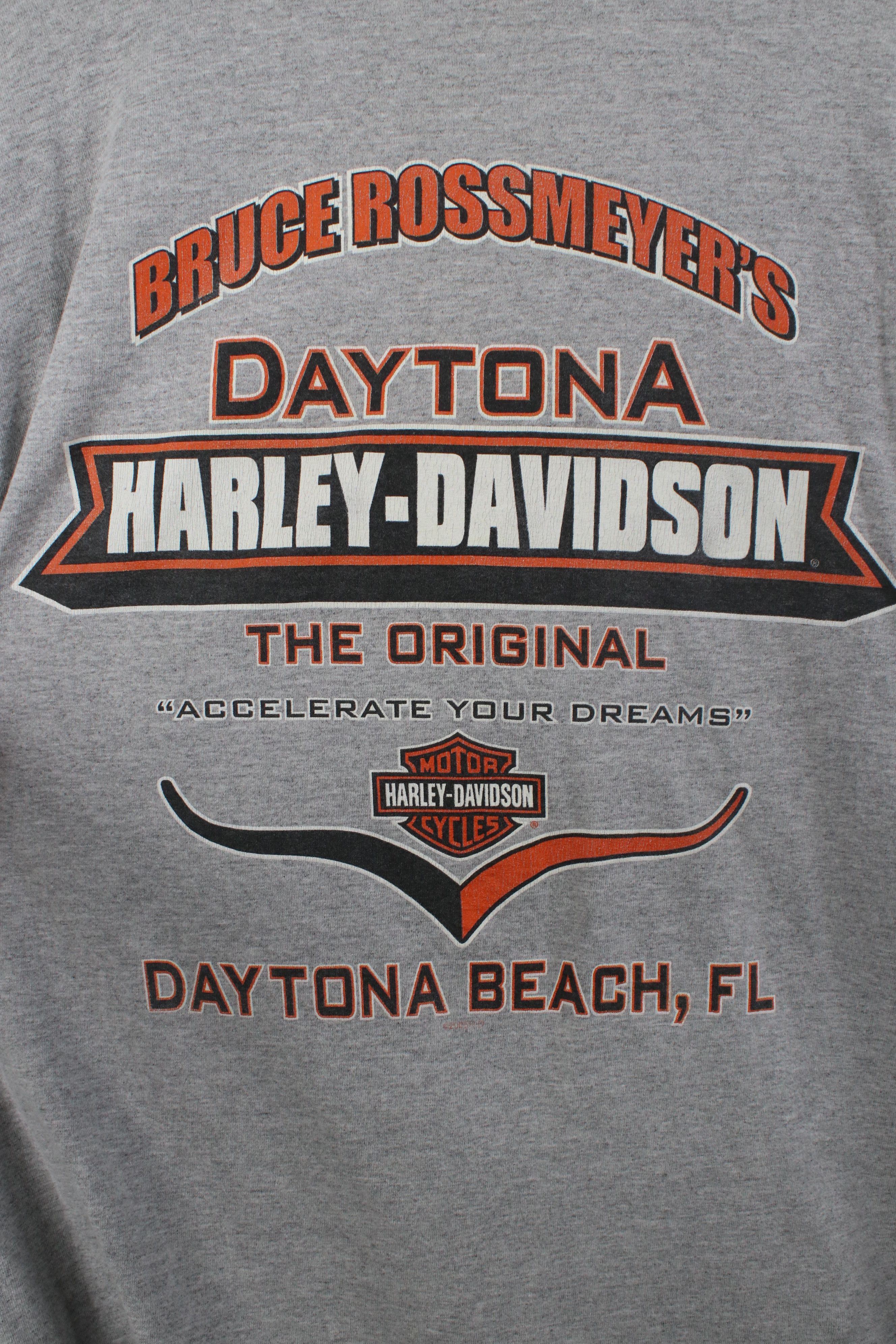 Harley Davidson Vintage Y2K 2005 Harley Davidson Long Sleeve T-Shirt Gray Size US L / EU 52-54 / 3 - 12 Thumbnail