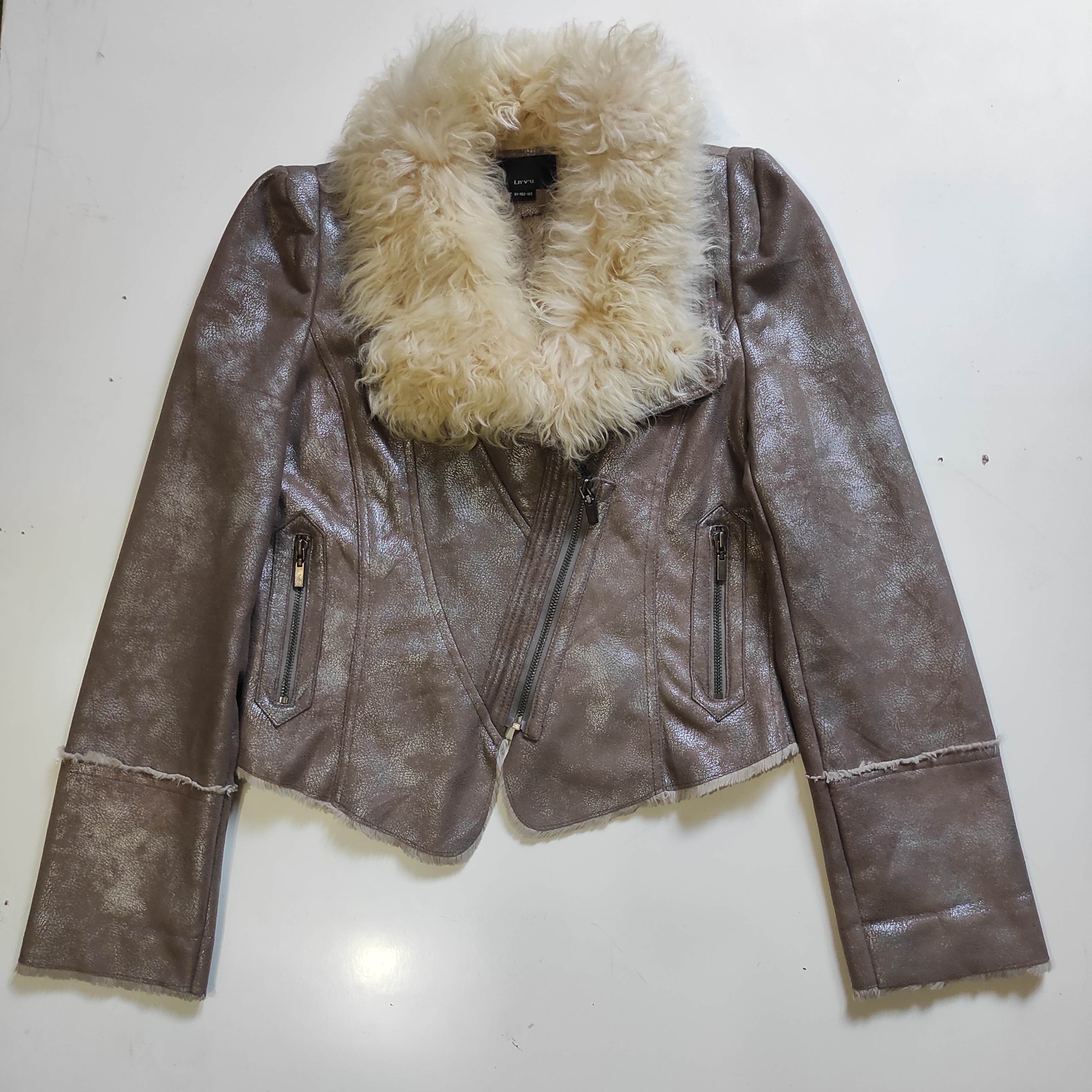If Six Was Nine i.n.v.u Fur Jacket ifsixwasnine lgb Style Size S / US 4 / IT 40 - 3 Thumbnail