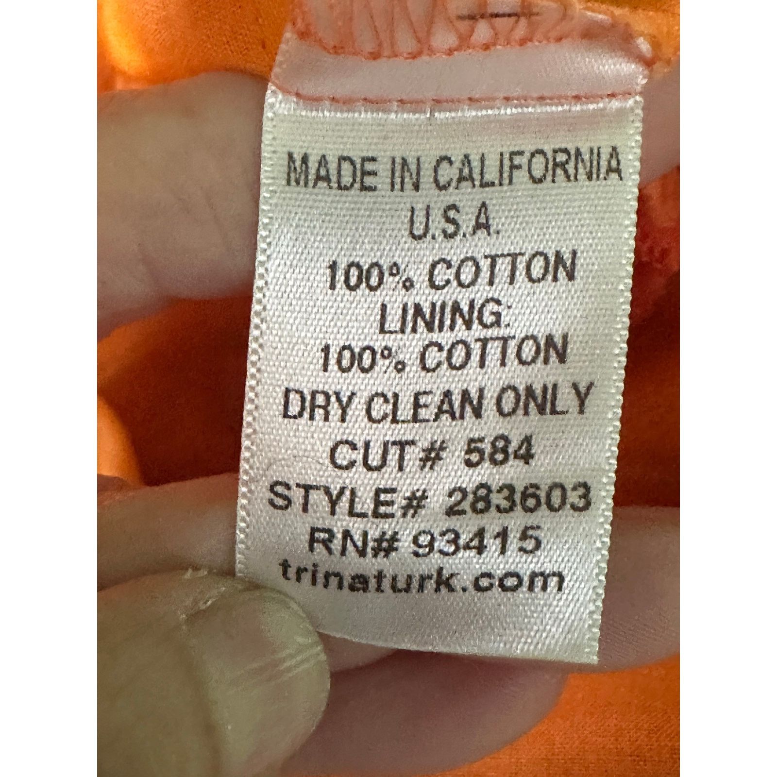 Trina Turk Trina Turk orange crochet knit cami tank top size M Size M / US 6-8 / IT 42-44 - 4 Thumbnail