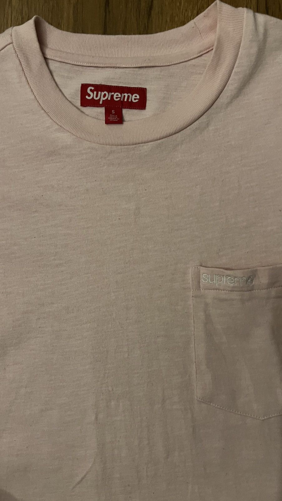 Supreme Pink Supreme Pocket Tee 🌸 Size US S / EU 44-46 / 1 - 2 Thumbnail