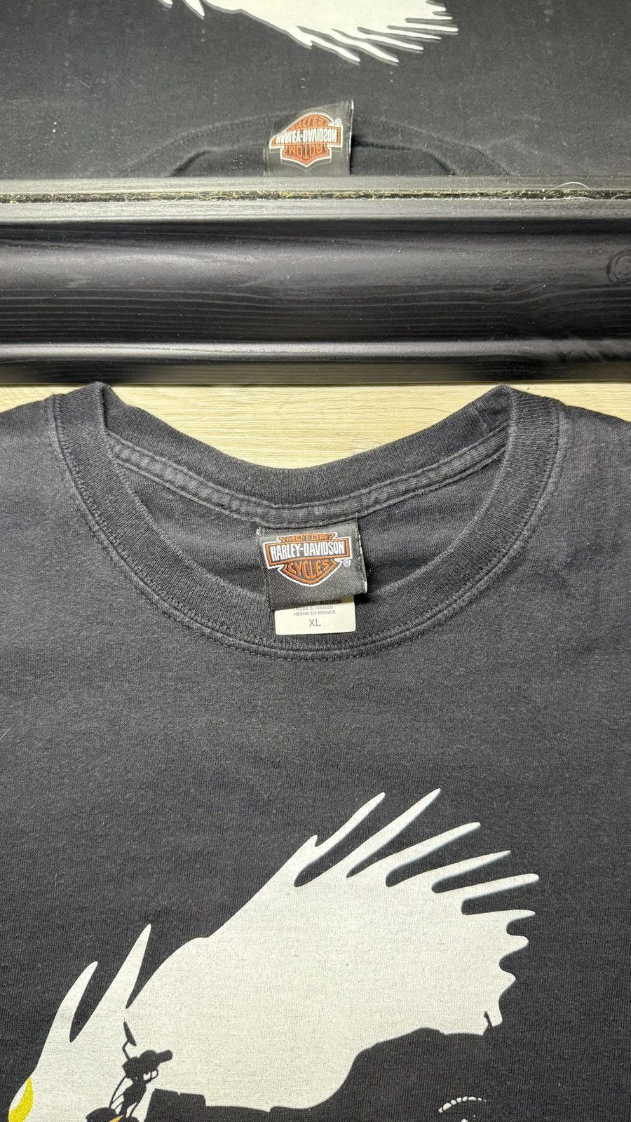 Harley Davidson Vintage 2000s Harley Davidson Flaming Eagle Motorcycle Shirt Size US XL / EU 56 / 4 - 4 Thumbnail