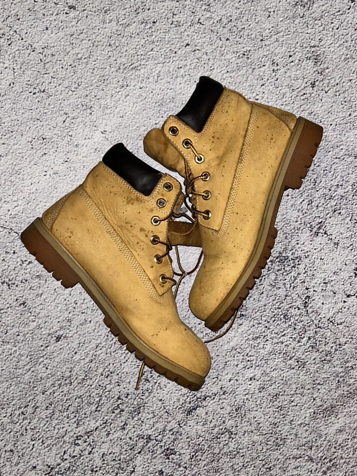 Mustard timberland boots hotsell