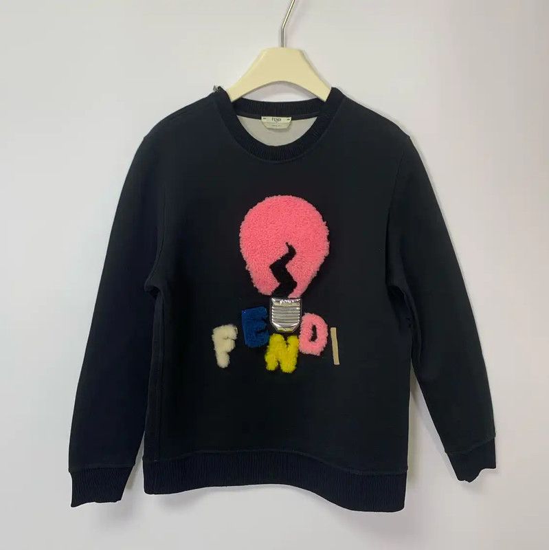 Fendi Fendi Black Women's Sweatshirt with Graphic Design 0089 Size ONE SIZE - 1 Thumbnail