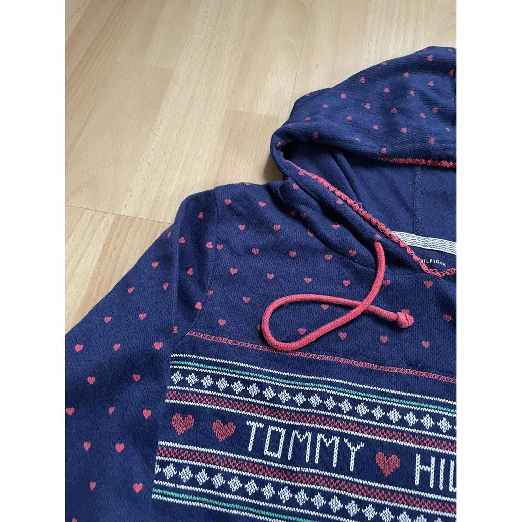 Tommy Hilfiger Tommy Hilfiger Navy Heart Print Hoodie Size US S / EU 44-46 / 1 - 1 Thumbnail