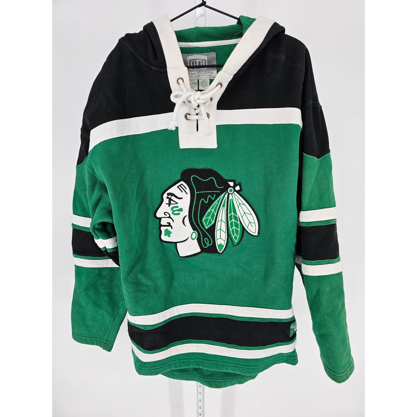 image of Hockey Jersey Chicago Blackhawks Stitched Jersey Mens Size XL Green