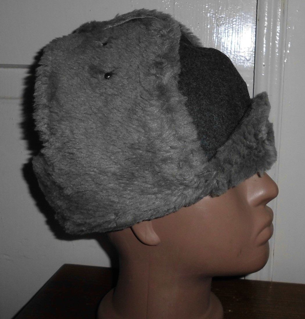 Vintage Vintage Swiss Army ushanka hat "Schneemütze-57" Size ONE SIZE - 7 Thumbnail