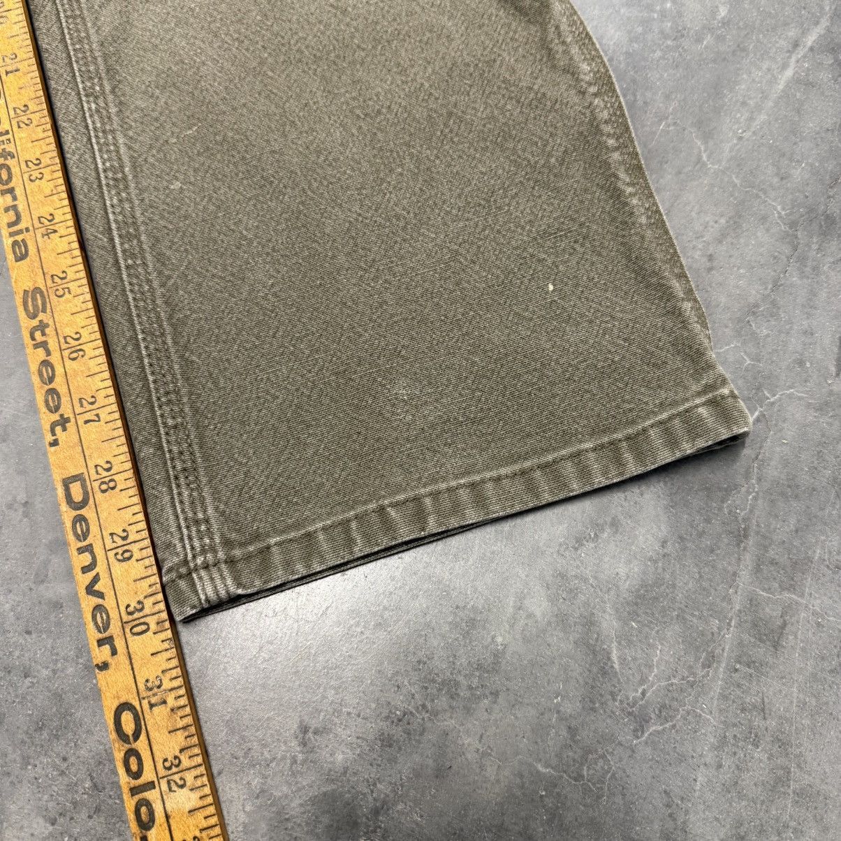 Carhartt × Carhartt Wip × Vintage Vintage Carhartt Faded Distressed Olive Green Work Pants Size US 32 / EU 48 - 20 Thumbnail