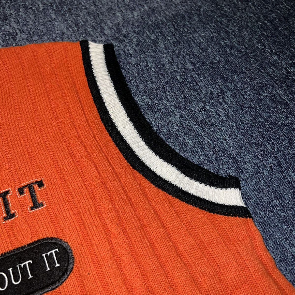 Other Vintage 90s NO LIMIT Records Knit Vest Size US XL / EU 56 / 4 - 4 Thumbnail
