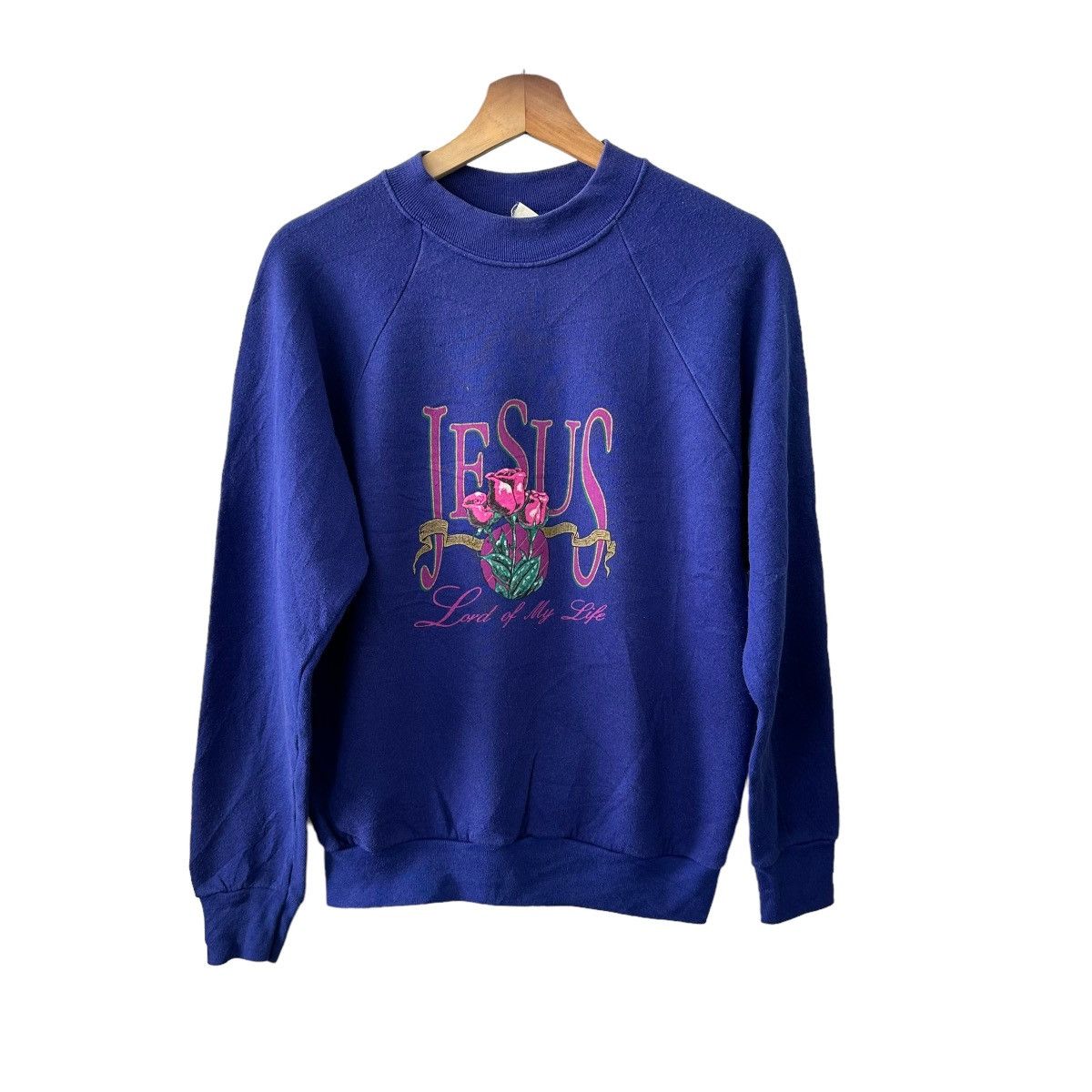 Fruit Of The Loom × Vintage Sweatshirt Jesus lord of my life Size US M / EU 48-50 / 2 - 1 Thumbnail