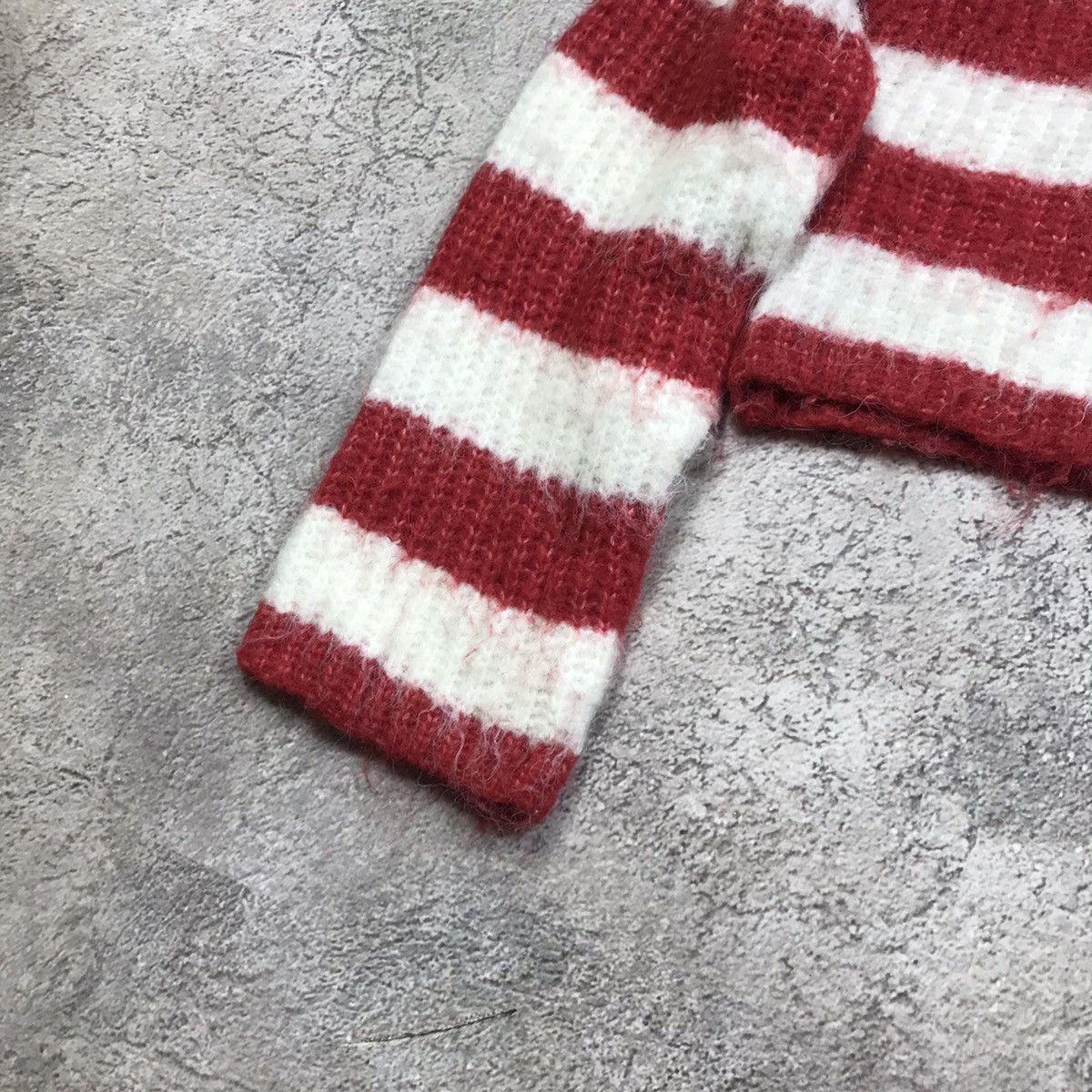 Vintage Vintage 90s Striped Knit Sweater Oversized Preppy Grunge S Size S / US 4 / IT 40 - 4 Thumbnail