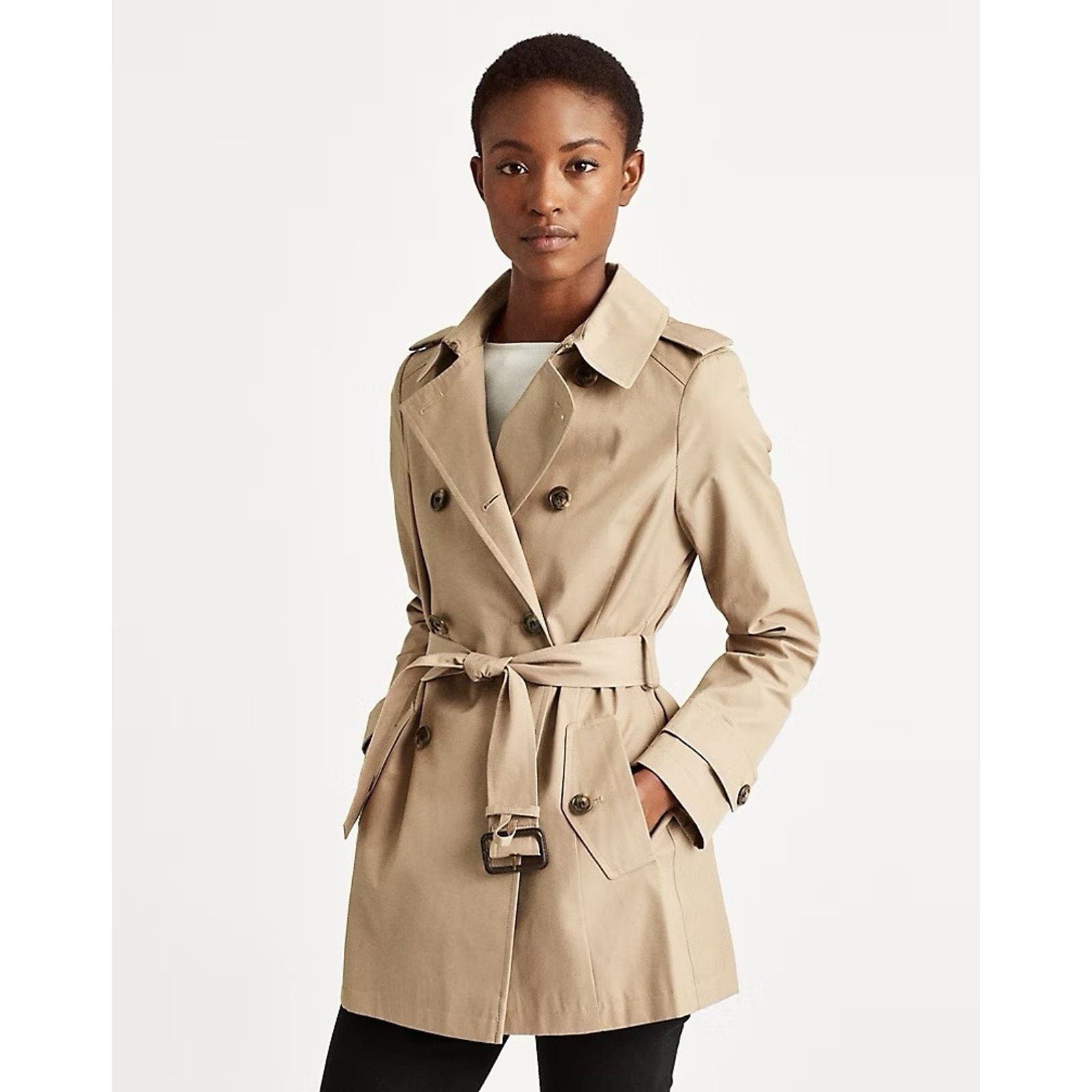Lauren Ralph Lauren NWT Ralph Lauren Woman Double-Breasted Trench Coat beige L Size L / US 10 / IT 46 - 2 Thumbnail